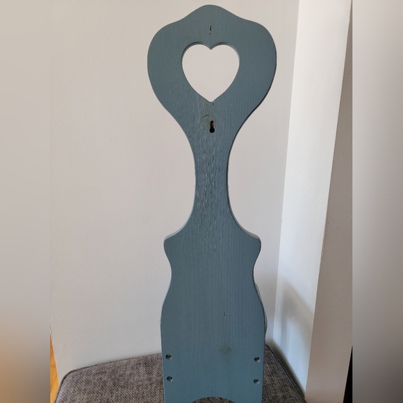 Heart Design Blue Wall Decor Shelf - Picture 2 of 10